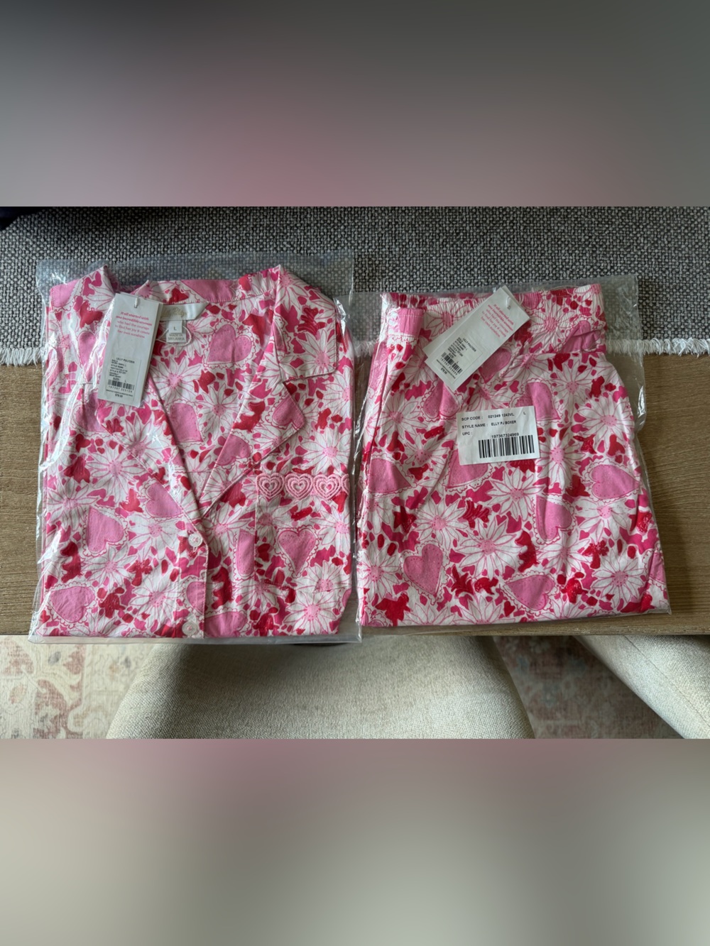 NWT/In package Lilly Pulitzer Dear Heart pajama set size L -original retail $156